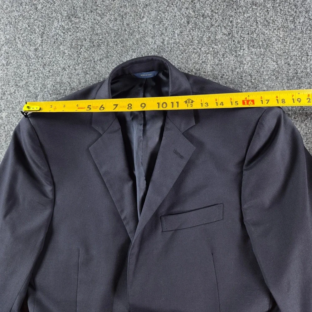 Brooks Brothers 1818 Regent Blazer Navy Wool Estrato Italy 40R 10075836R
